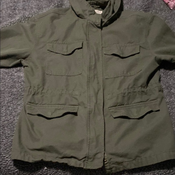 Olive Green Hooded Jacket - Picture 4 of 4